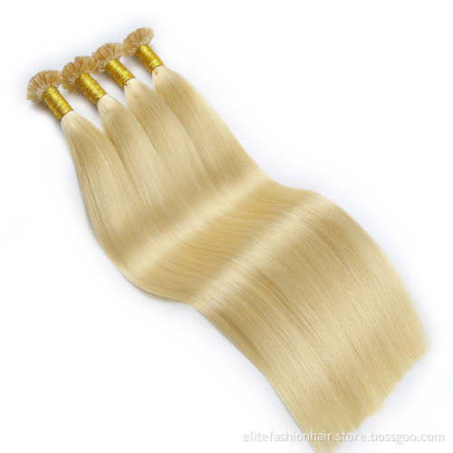 U Tip Hair Wholesale Raw Indian Kinky Curly Itip Keratin Bonds Flat U Remy Human Hair Extensions Micro Links Microlink